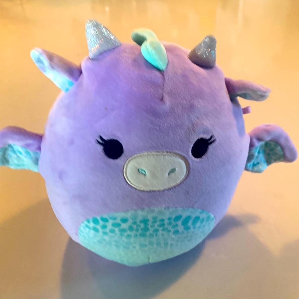 Squishmallows stuffed toy dragon